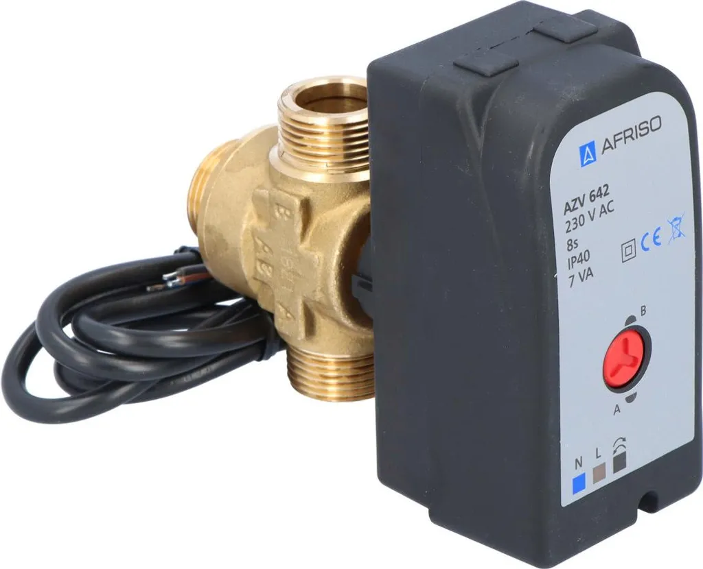 Vanne de zone AZV 642 à haut débit Kvs 8 DN15 filetage 3/4 pouce mâle