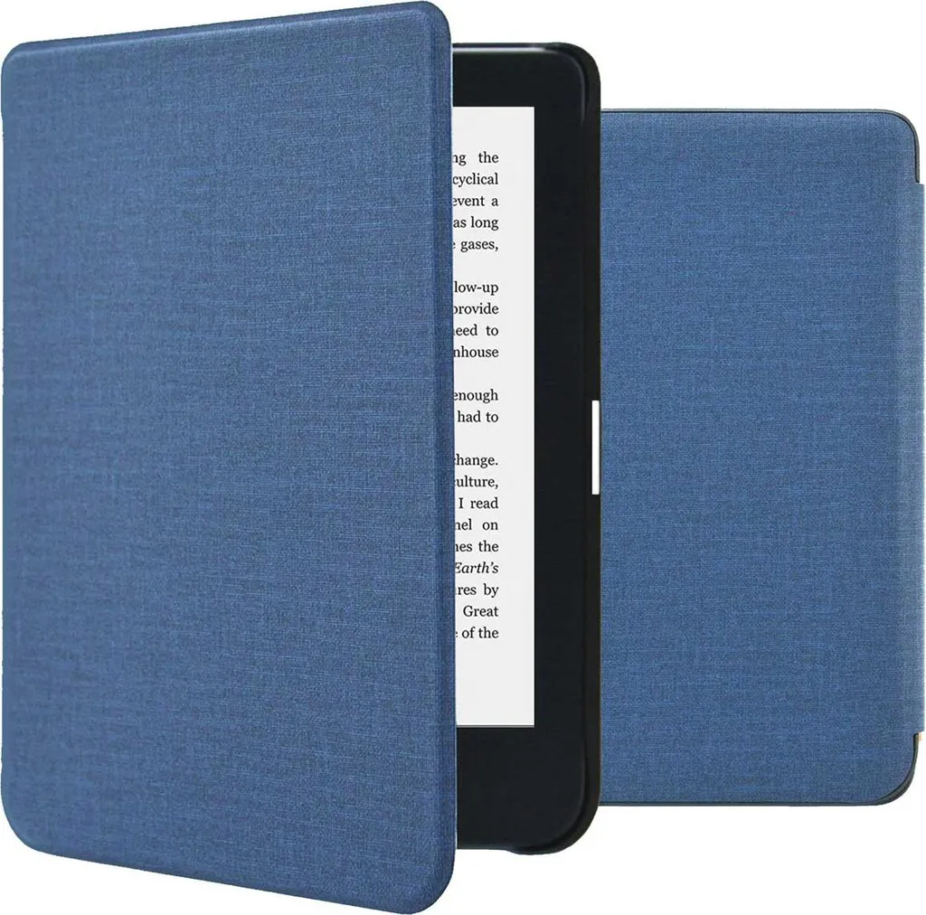 Custodia imoshion Canvas Blu Scuro per Kobo Clara 2E / Tolino Shine 4