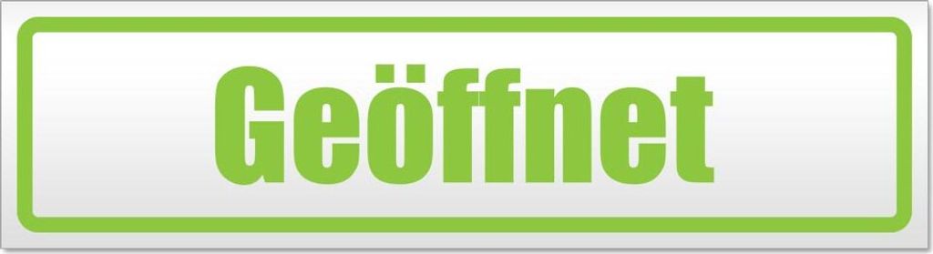 Geöffnet Magnetschild Schild magnetisch