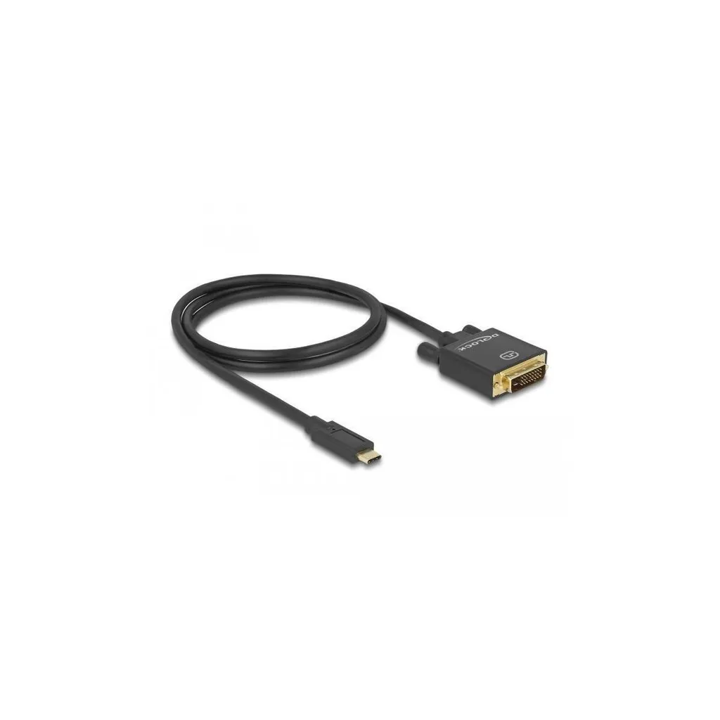 Câble vidéo USB type C vers DVI compatible 4K UHD 30Hz noir 1m - 4