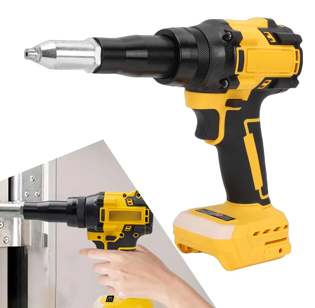 Machine à riveter sans balais deux vitesses compatible batterie DCB201 - 3