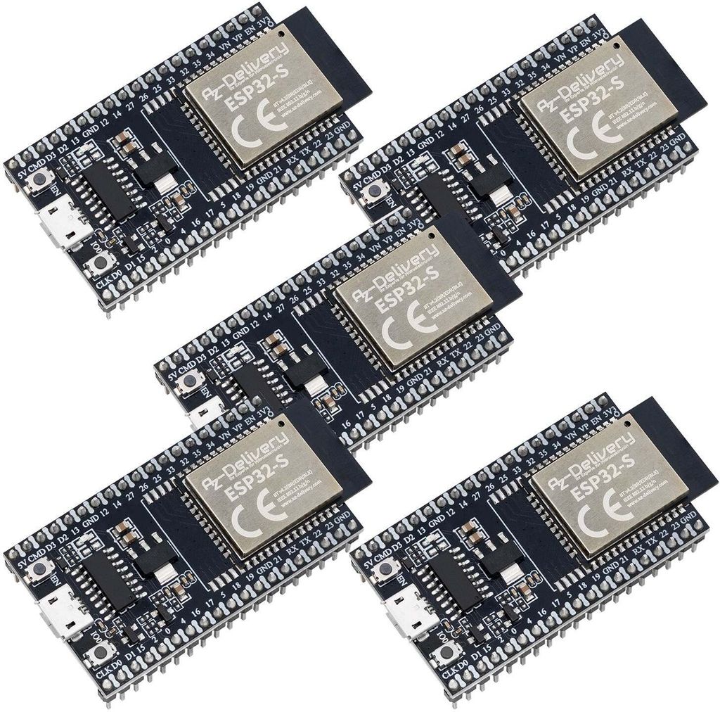 AZ-Delivery Mikrocontroller ESP32S Dev Kit C V4 NodeMCU WLAN Development Board kompatibel mit Arduino (Nachfolger Modul von ESP32S Dev Kit C V2), 5...