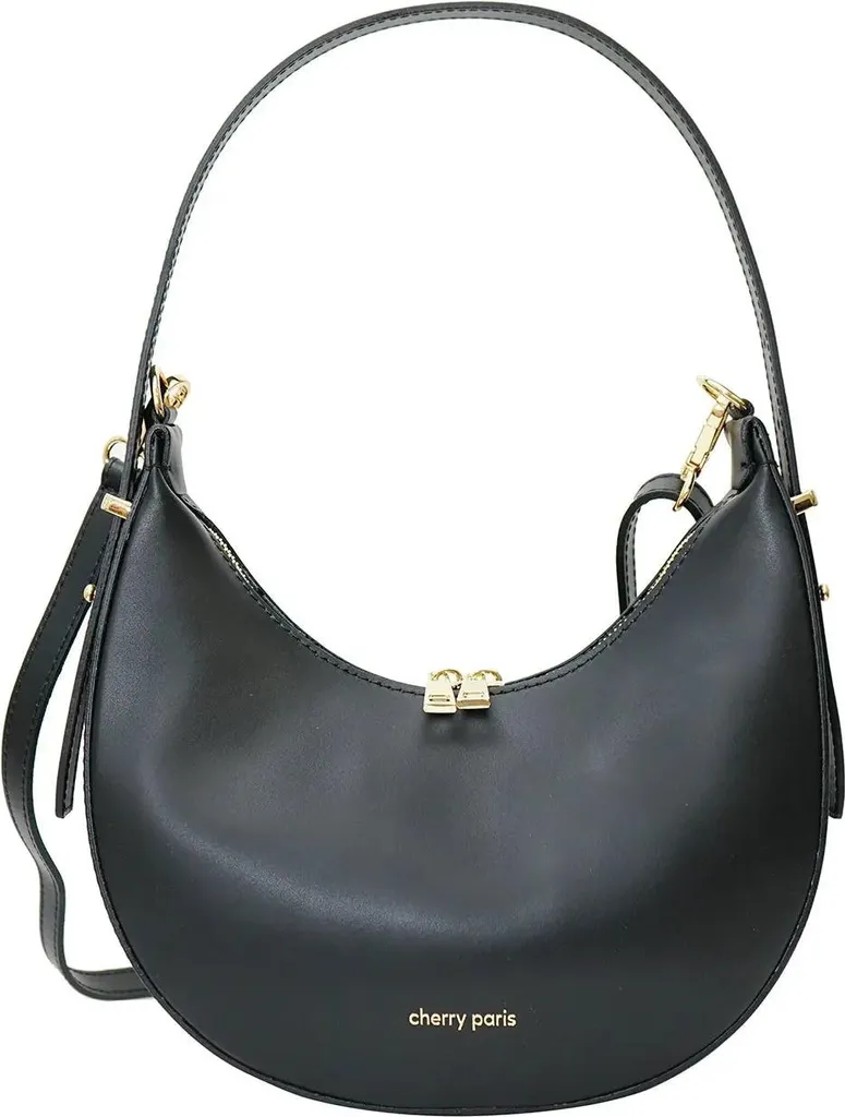 Borsa Nera Cherry Paris 4094 Orlane - Look Grintoso in Pelle - 1