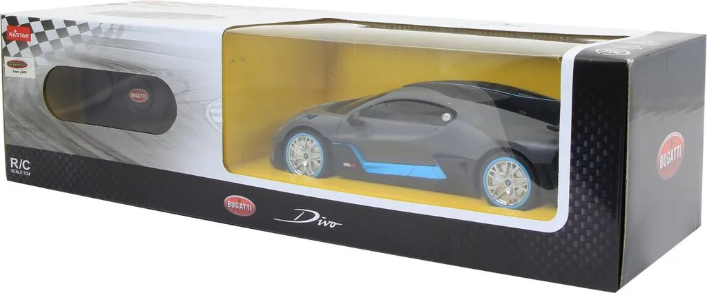 Voiture télécommandée Bugatti Divo Jamara 1:24 grise, jouet 2,4GHz