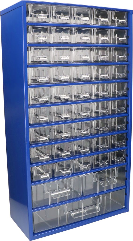 KOTARBAU Werkstatt-Aufbewahrungsbox mit Schubfächern 306x551x155 Sortierkasten 45K2M1G Kleinteilemagazin Metall
