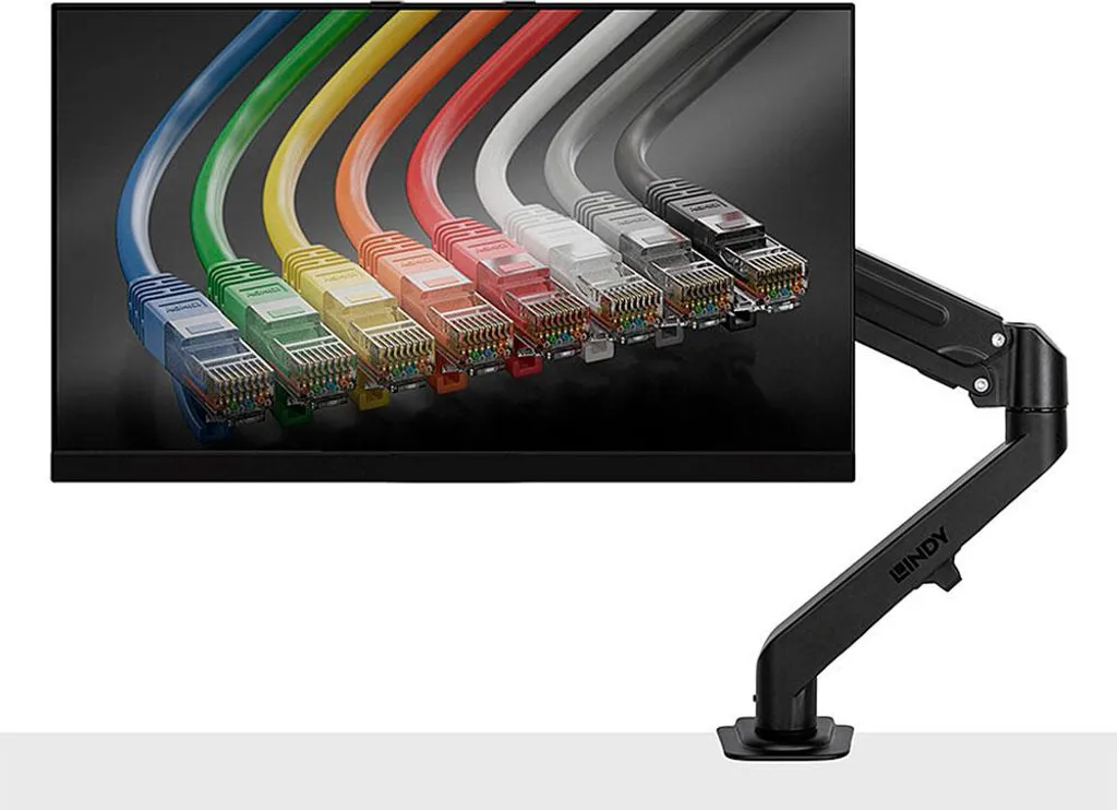 Fini le mal de dos : Support écran 27'' Lindy 40707 Ergonomique 9kg