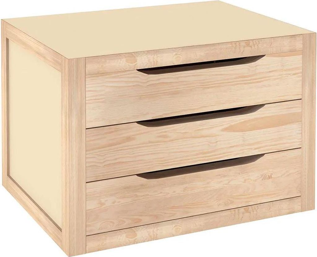Astigarraga Natura Kommode 3 Schubladen Braun Braun One Size