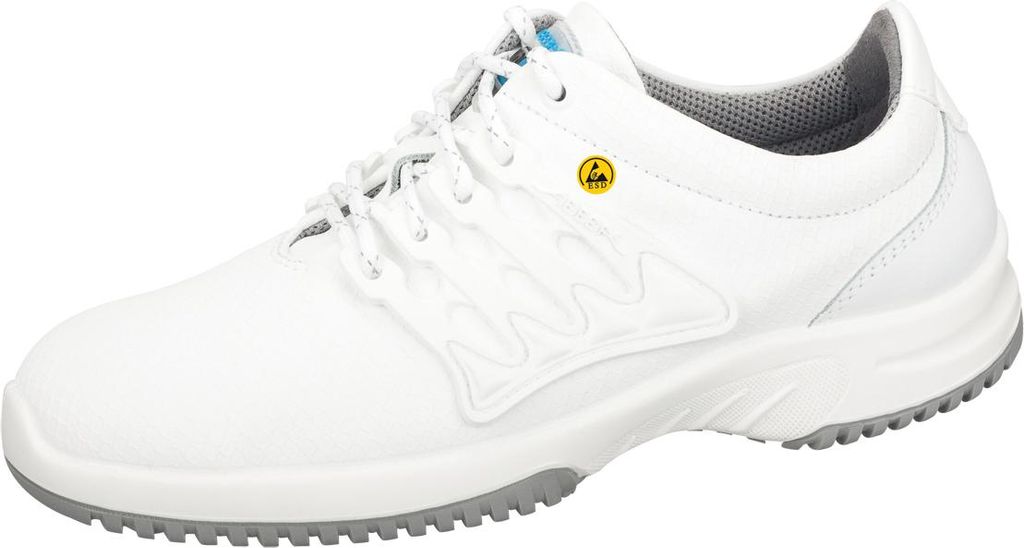 Abeba ESD-Sicherheitsschuhe uni6 S1 Halbschuh weiß CE ESD SRC