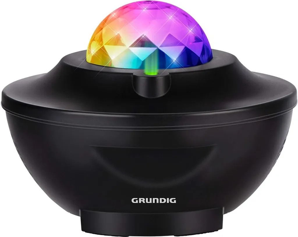 Grundig proiettore di luce notturna a cielo stellato con 10 colori LED - Galaxy Projector con funzione Bluetooth - telecomando e cavo di ricarica USB