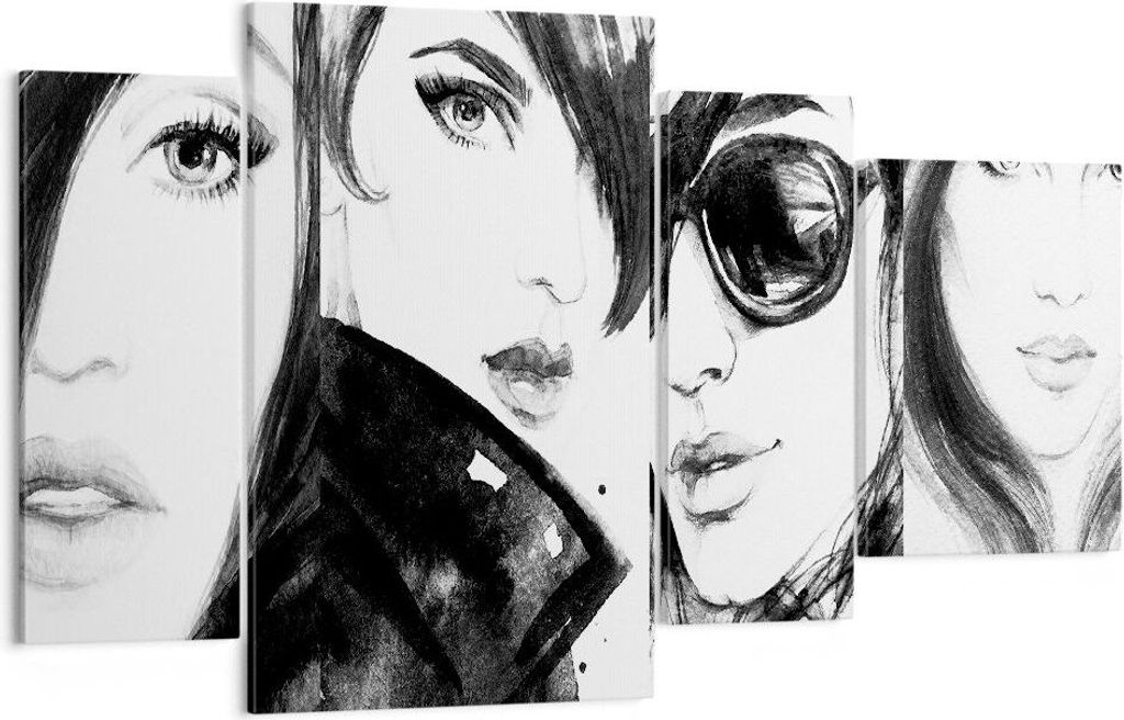 Bild auf Leinwand - Leinwandbild - frau gesicht - 120x70cm - Wand Bild - Wanddeko - Wandbilder - Leinwanddruck - Bilder - Kunstdruck - Wanddekorati...