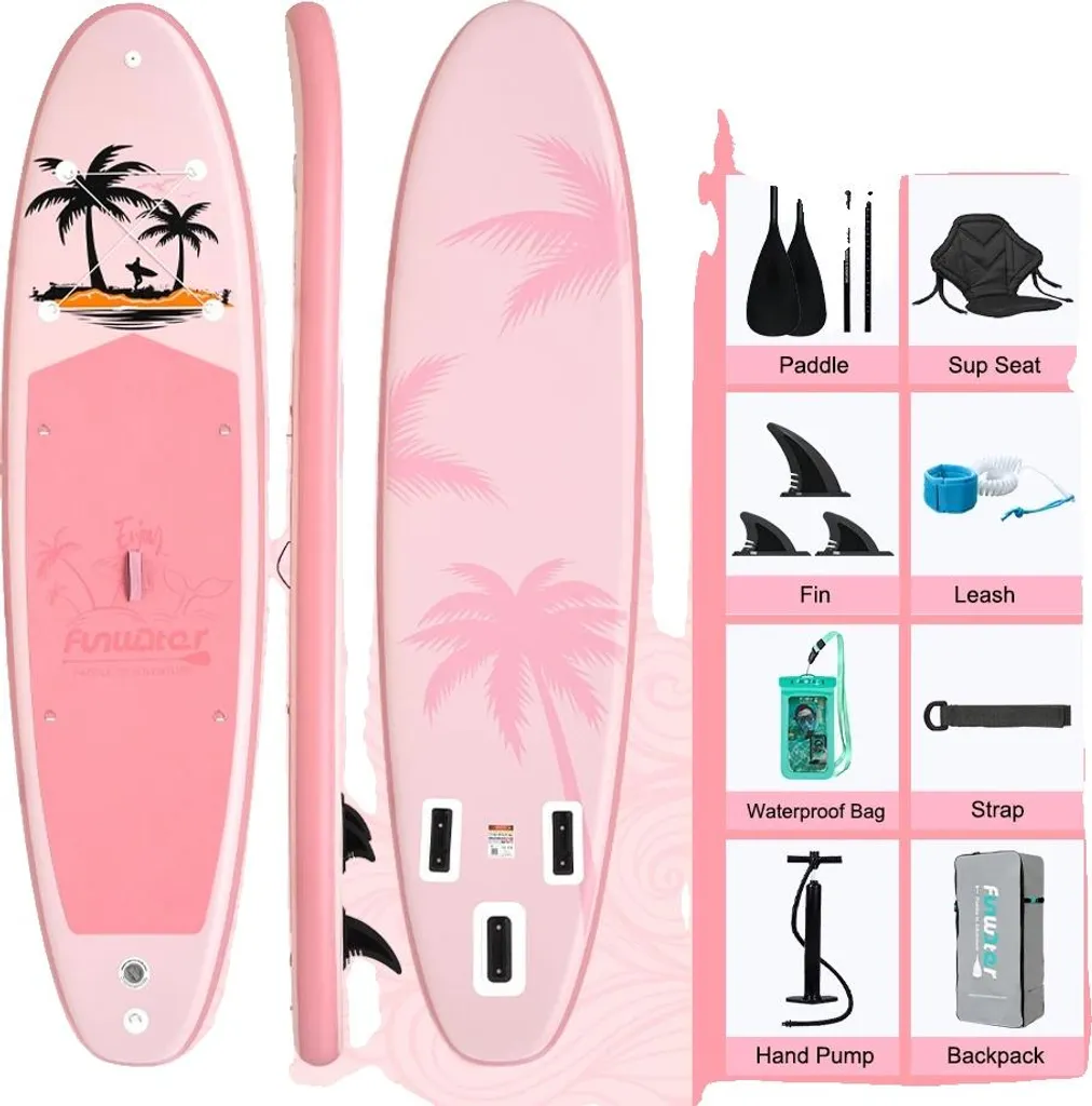 Planche Stand Up Paddle Gonflable SUPFW37B 335x84x15cm en PVC Durable