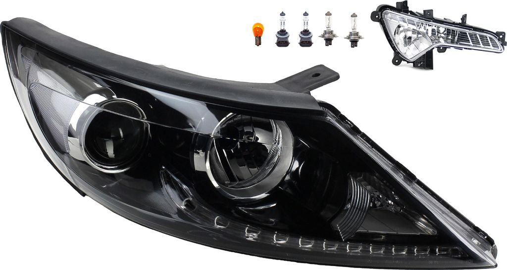 Scheinwerfer passend für Kia Sportage SL 07/10-02/14 H7 H7 Re. + Nebel+Leuchtmi. 921023W121 921023U250 921023W120 922023W200 Johns
