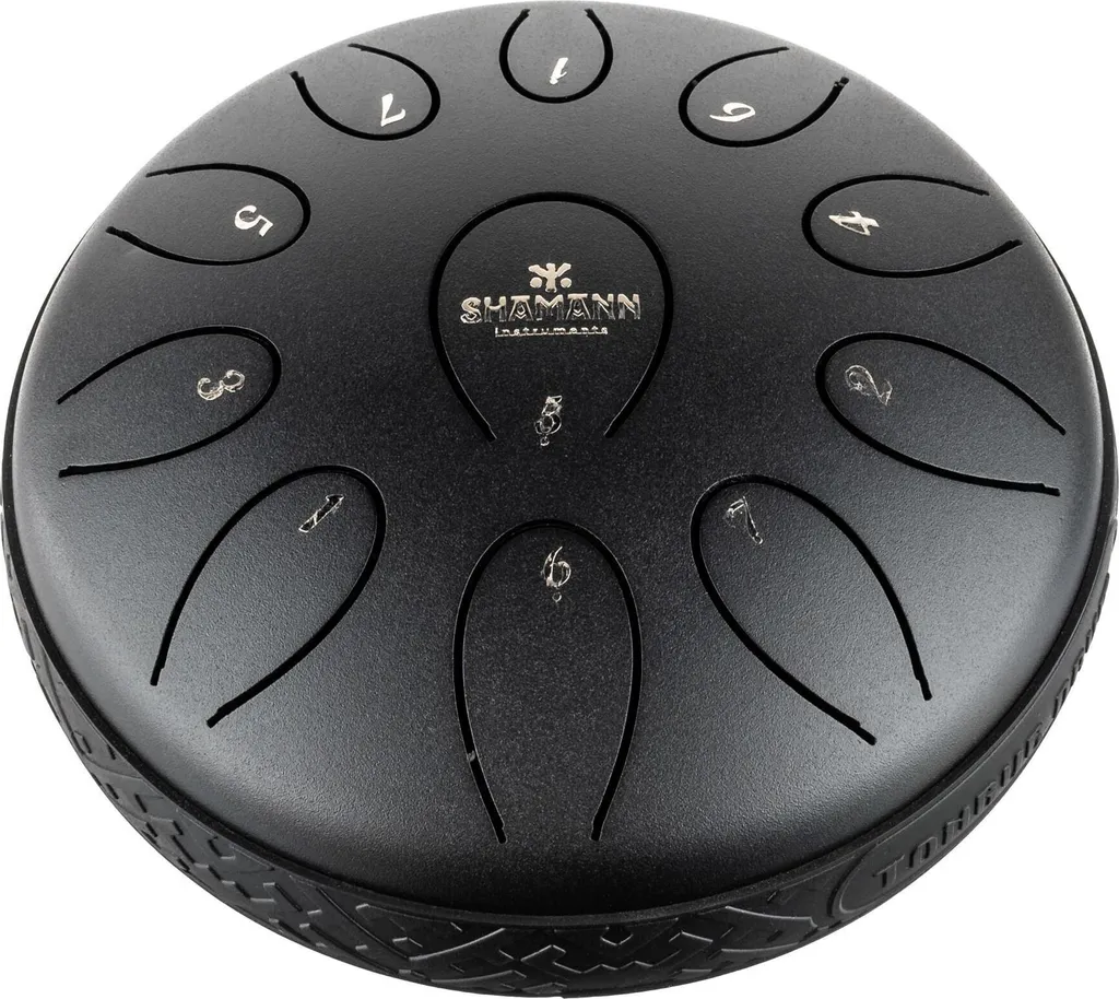 Shamann Tongue Drum 6 pouces 11 notes en Ré Majeur - Noir Mat Finition