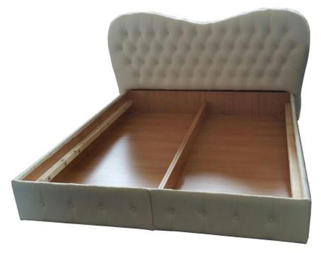 Chesterfield XXL Big Bett Designer Polsterbett Betten Doppelbett Leder Textil