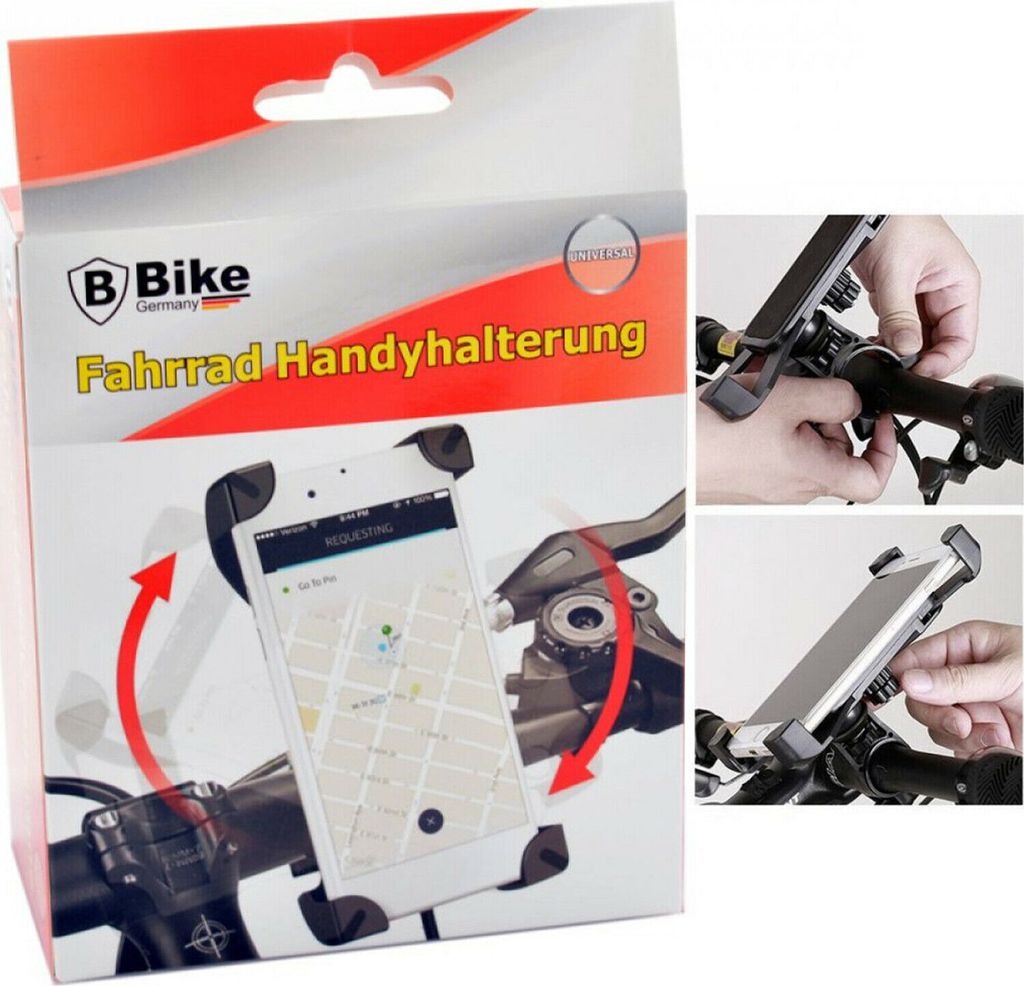 Handy Fahrrad Halterung 360° Universal Smartphone Halterung 3,5 .bis 6,5 Zoll