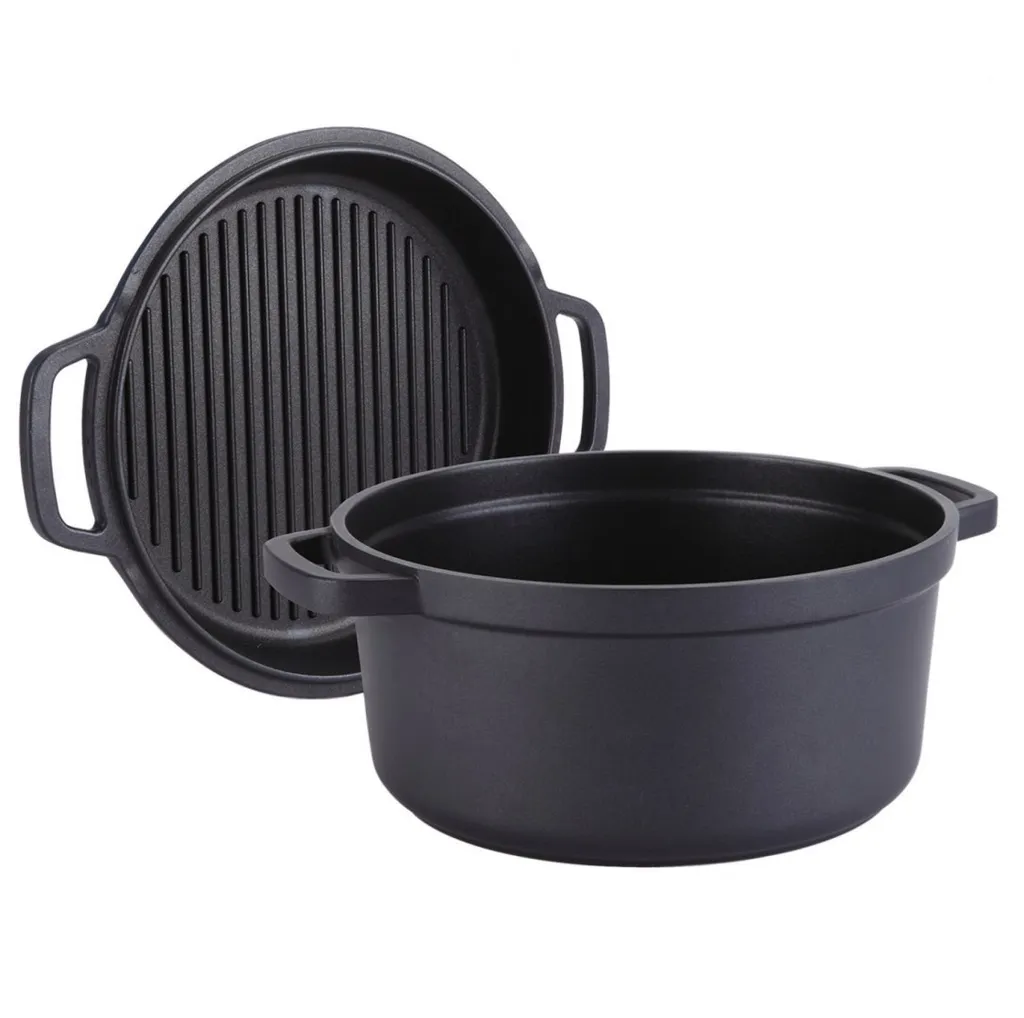 Maestro MR4126 Pentola Alluminio 26cm 4.5L 2in1 Griglia Induzione