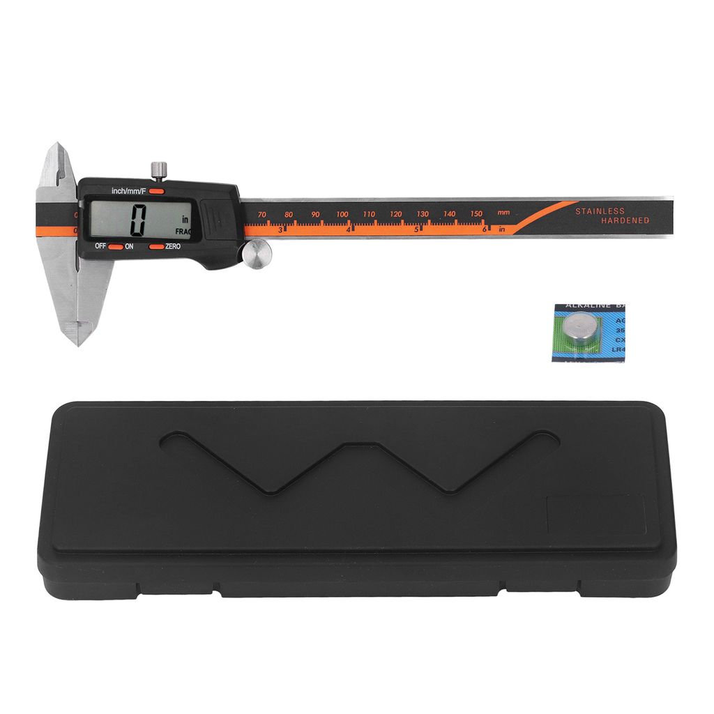 Elektronické měřítko, nerezová ocel, 0-150 mm, LCD displej, Obrázek produktu 