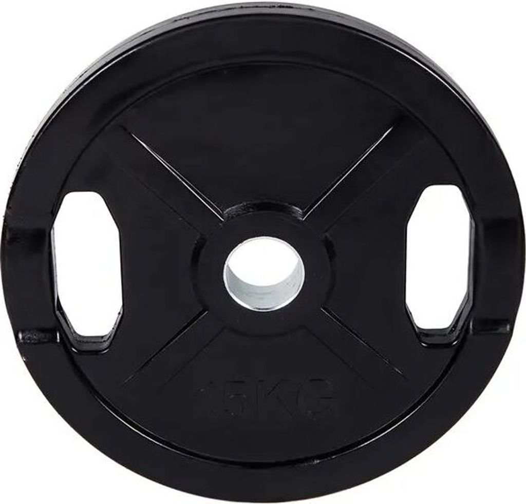 Hantelscheibe Guss gummiert 50 mm 15 kg Produktbild 