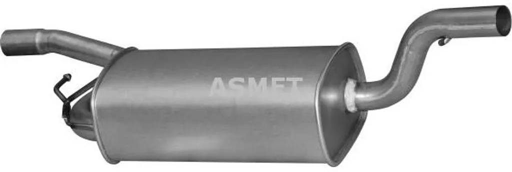 Silencieux central ASMET 7245 haute durabilité pour Focus et S40 V50