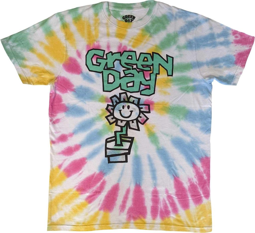Green Day - T-Shirt Batik für Herren/Damen Uni RO5670 (M) (Bunt)