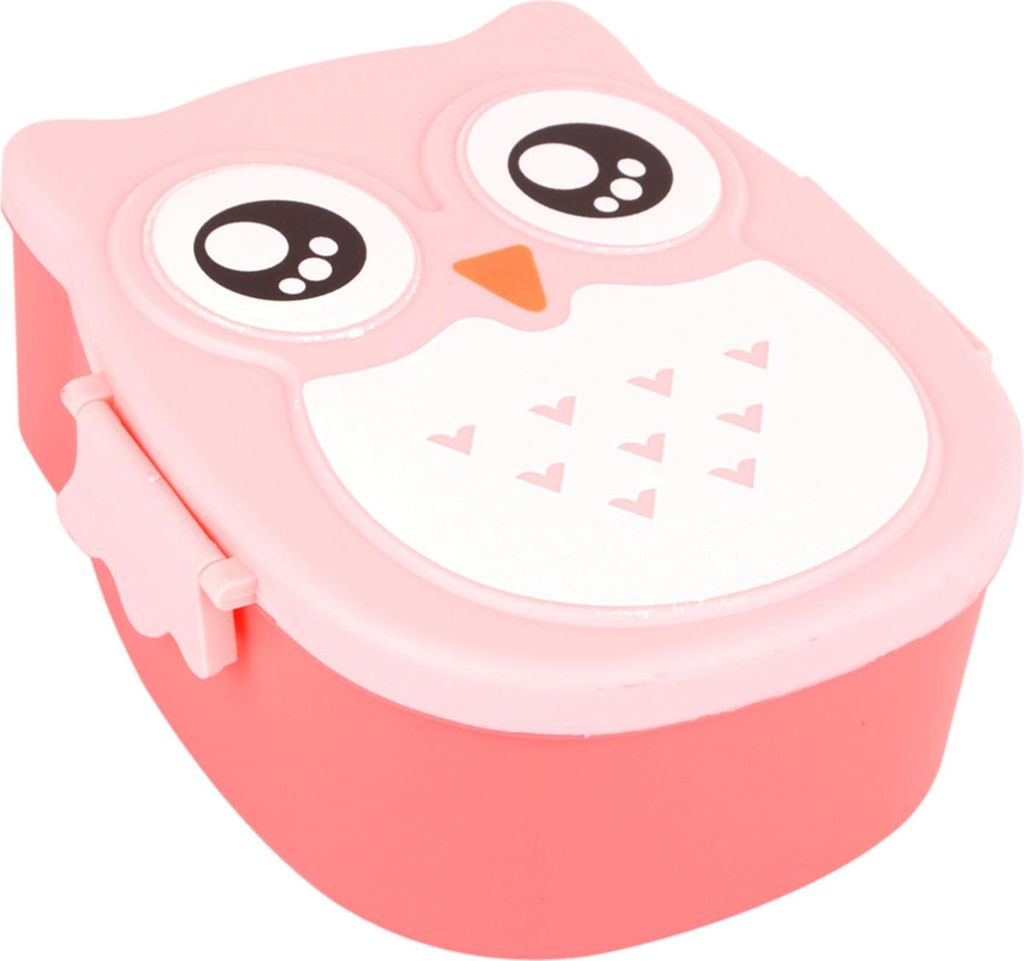 Kunststoff Portable Cartoon Eule Lunch Box Lebensmittel sicher Mikrowelle Lagerung Container