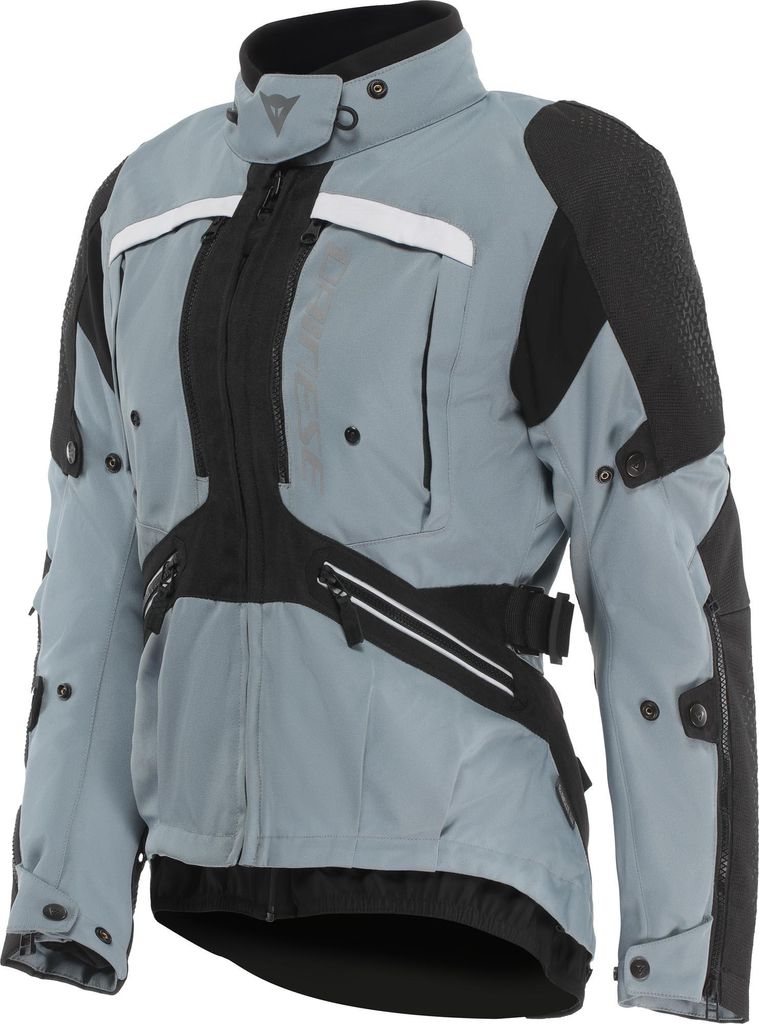 Dainese Gullfoss D-Dry wasserdichte Damen Motorrad Textiljacke, hellblau/schwarz, 48