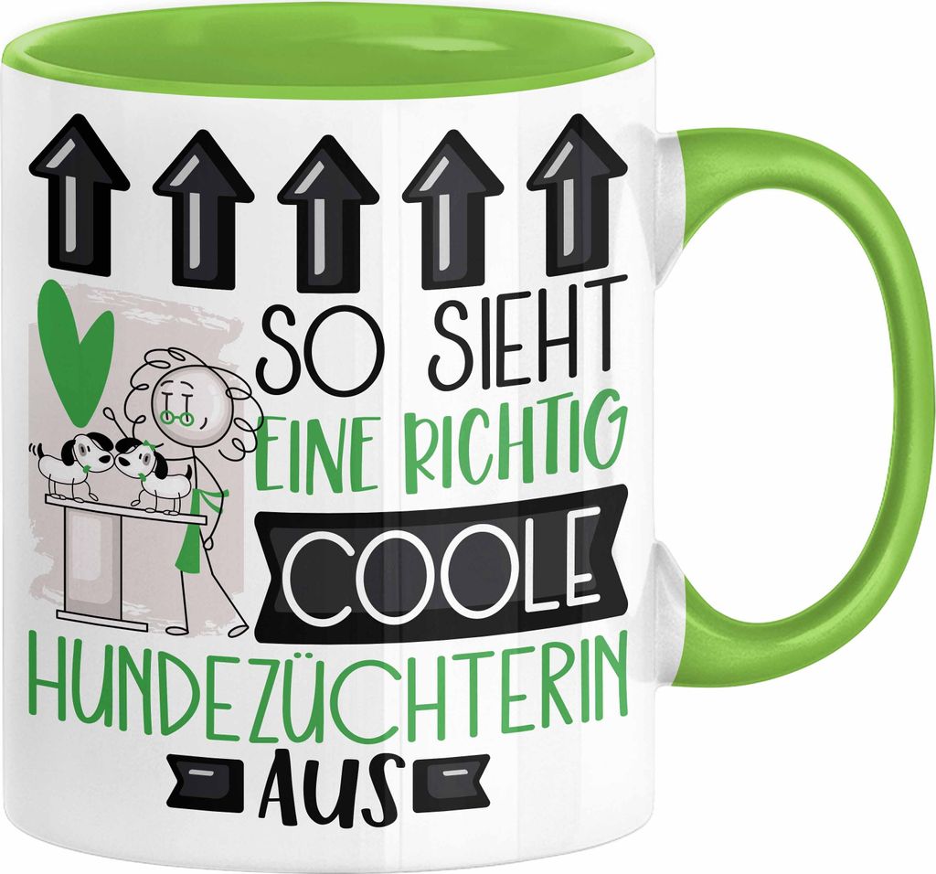 Hundezüchterin Geschenk Tasse Lustig Geschenkidee für Hundezüchterin Geburtstag So Sieht Eine Richtig Coole Hundezüchterin Aus Frauen Spruch (G...