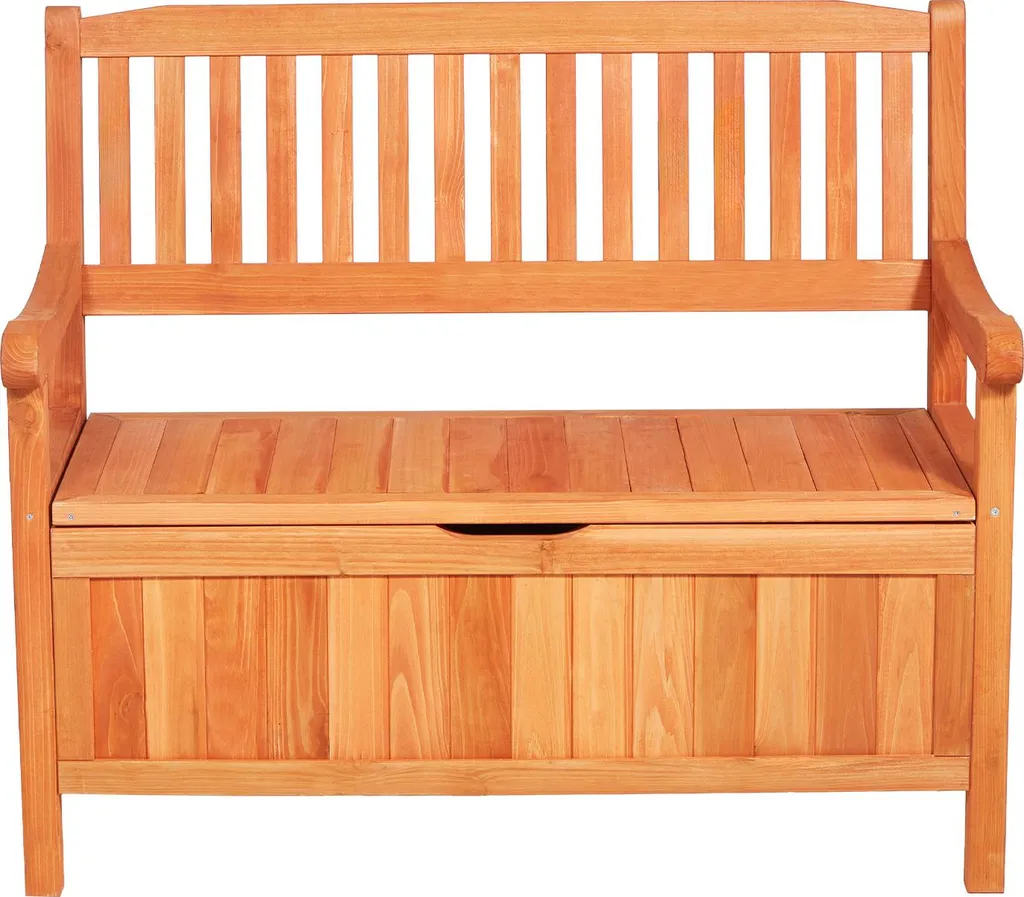 SucceBuy Banc de Jardin avec Coffre de Rangement Extérieur 106x58x90 cm