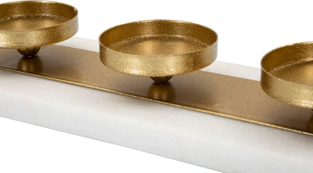 Porte-bougie Stable en Marbre : Solution Déco Chic pour Table 40cm - 3