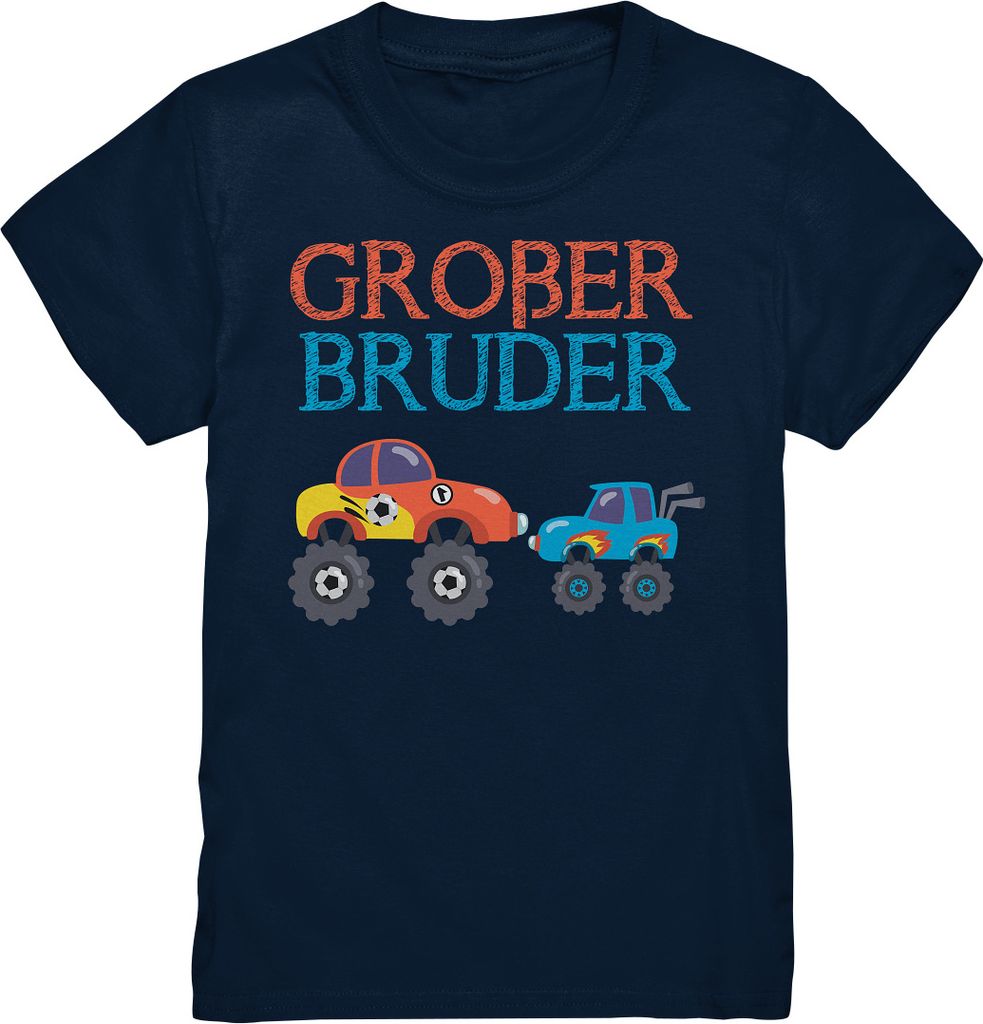 Monstertruck Großer Bruder T-Shirt – Navy / 98/104 (3-4) Produktbild 