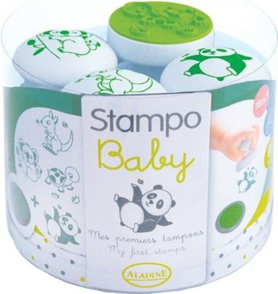 Aladine Stempelset Tiere - kreatives Baby Spielzeug Tiere