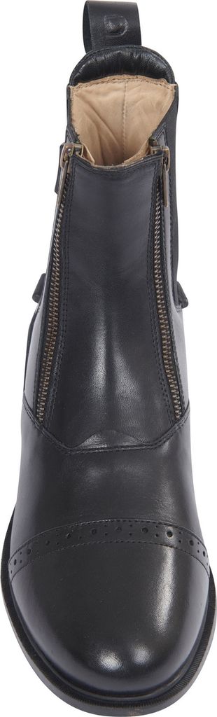 Dublin Evolution Unisex Doppel-Zip Leder Paddock Stiefel WB354 (37 EU) (Schwarz)