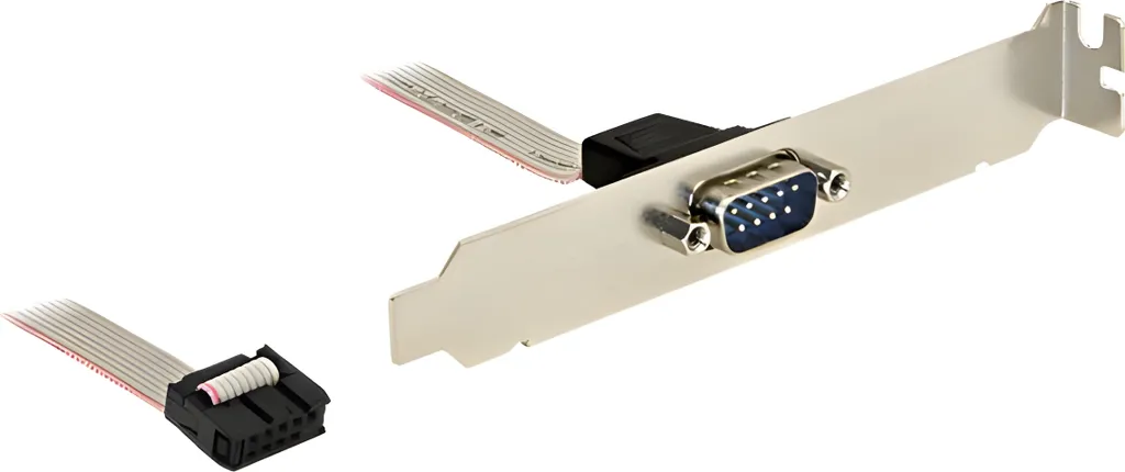 Staffa Slot Delock 89353: Porta Seriale RS-232 DB9 per PC Industriali