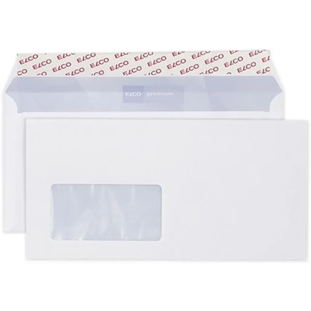 Enveloppe de Qualité 100g/m² Blanche C5/6 avec Fond Gris - 500 Unités