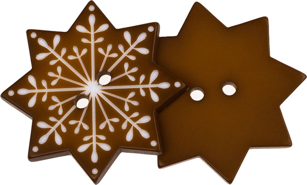 Knopf - 3er Set - Durchmesser 35 cm - Weiß,Braun