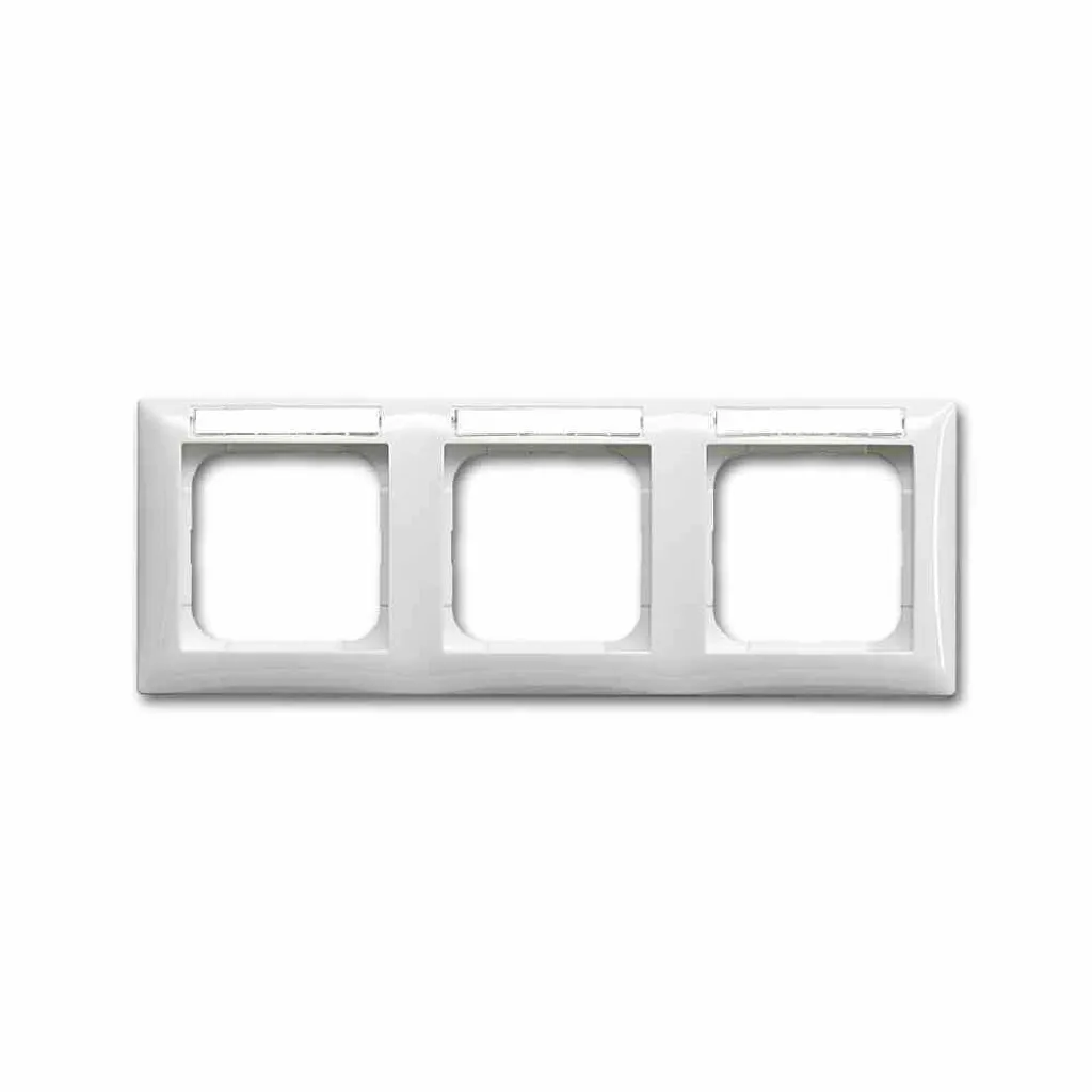 Cadre de Finition Triple Incassable Busch-Jaeger 1733 NS-914 Blanc