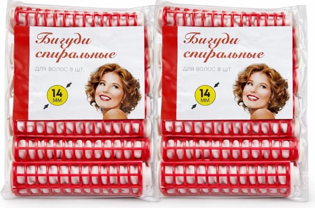 Spiral-Lockenwickler Set – 2 Packungen (je 8 Stück) – Ø 14 Produktbild 