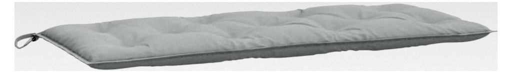 Gartenbankauflage Melange Hellgrau 120x50x7 cm Stoff