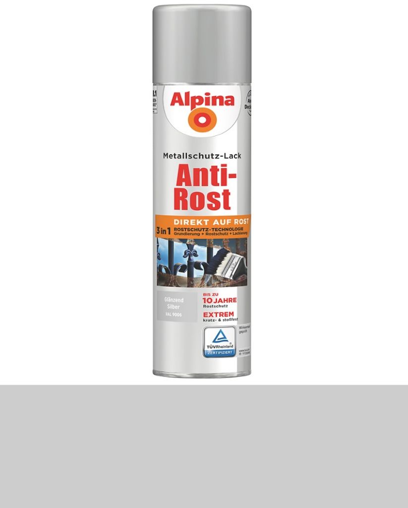 Alpina Spray 400 ml Anti-Rost Metallschutz-Lack, 3in1, RAL Produktbild 