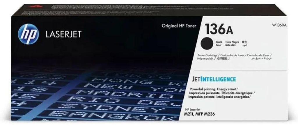 HP 136A Cartouche de toner LaserJet noir d'origine (W1360A) Image du produit 