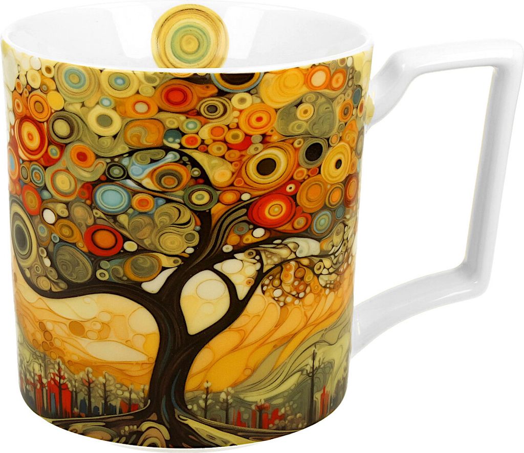 DUO Jumbo Becher 750 ml MODERN TREE New Bone China Produktbild 