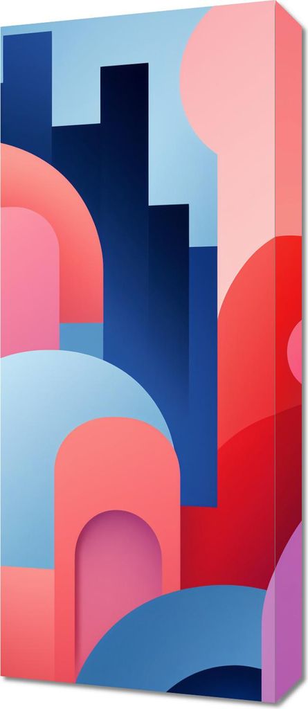 Bild 30x70cm Stadt der Farben
