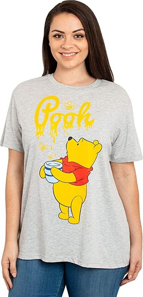 Winnie the Pooh - T-Shirt für Damen BI1715 (M) (Grau meliert)