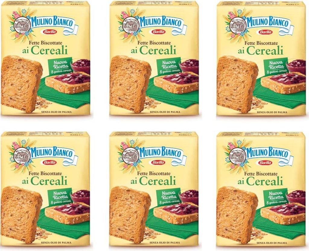 6x Mulino Bianco Le cereali getreide Vollkorngetreide 315g Zwieback kekse