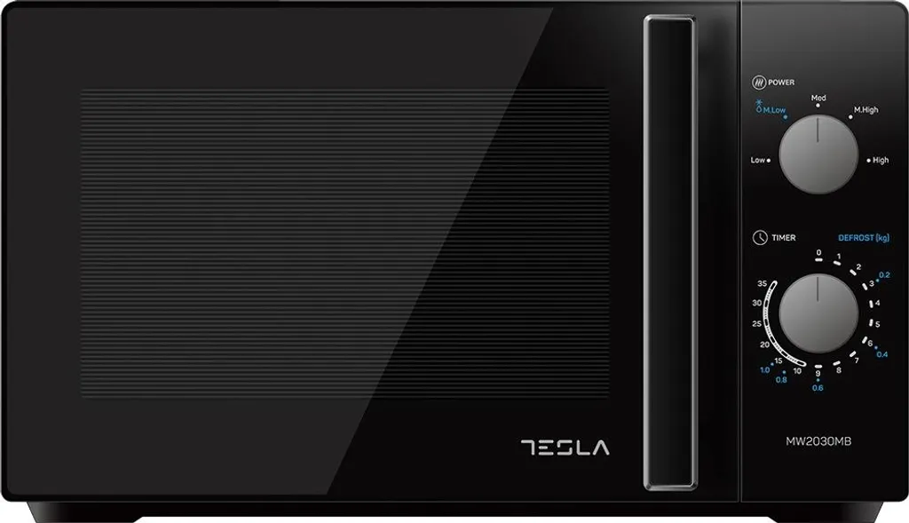 Petit micro-ondes de cuisine Tesla 20 litres noir 700W pour studio et bureau