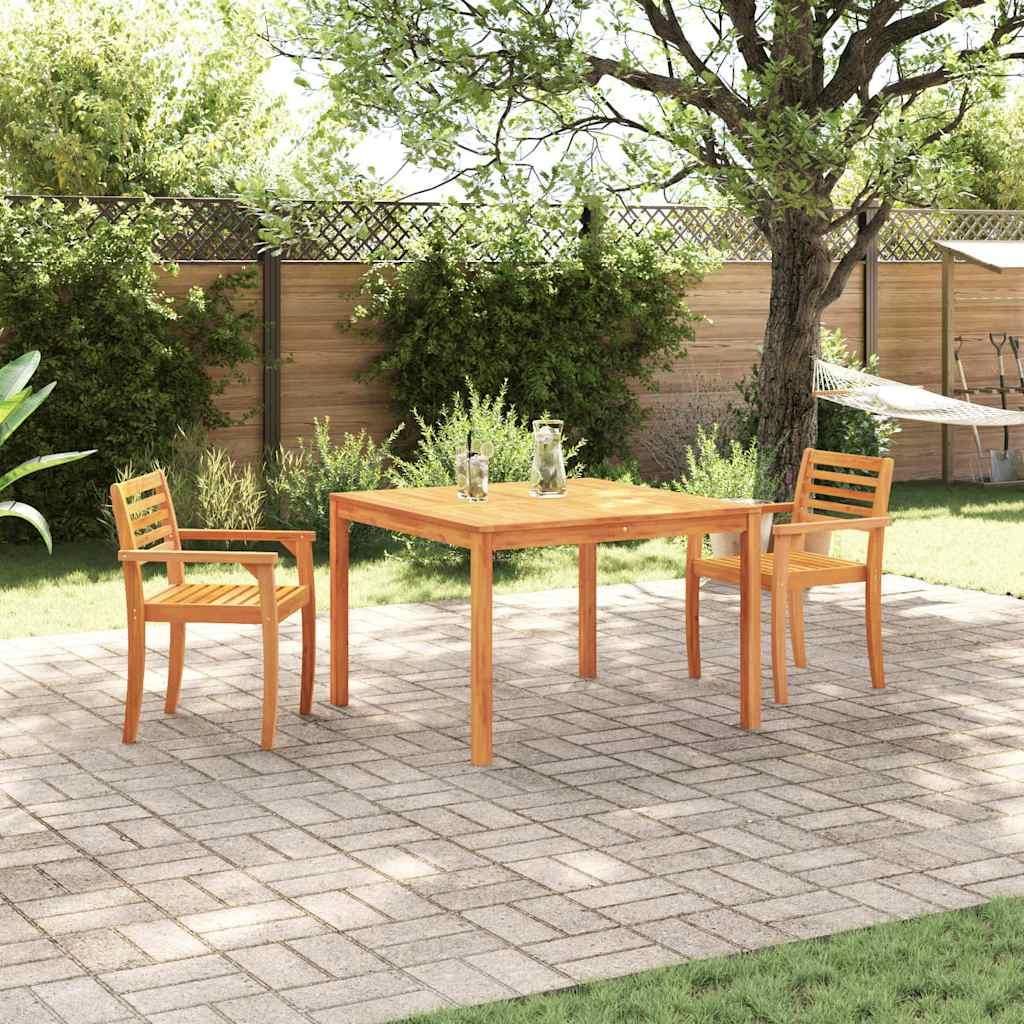 Maison Exclusive - Garten Essgruppe 3 pcs Braun Massivholz Akazie