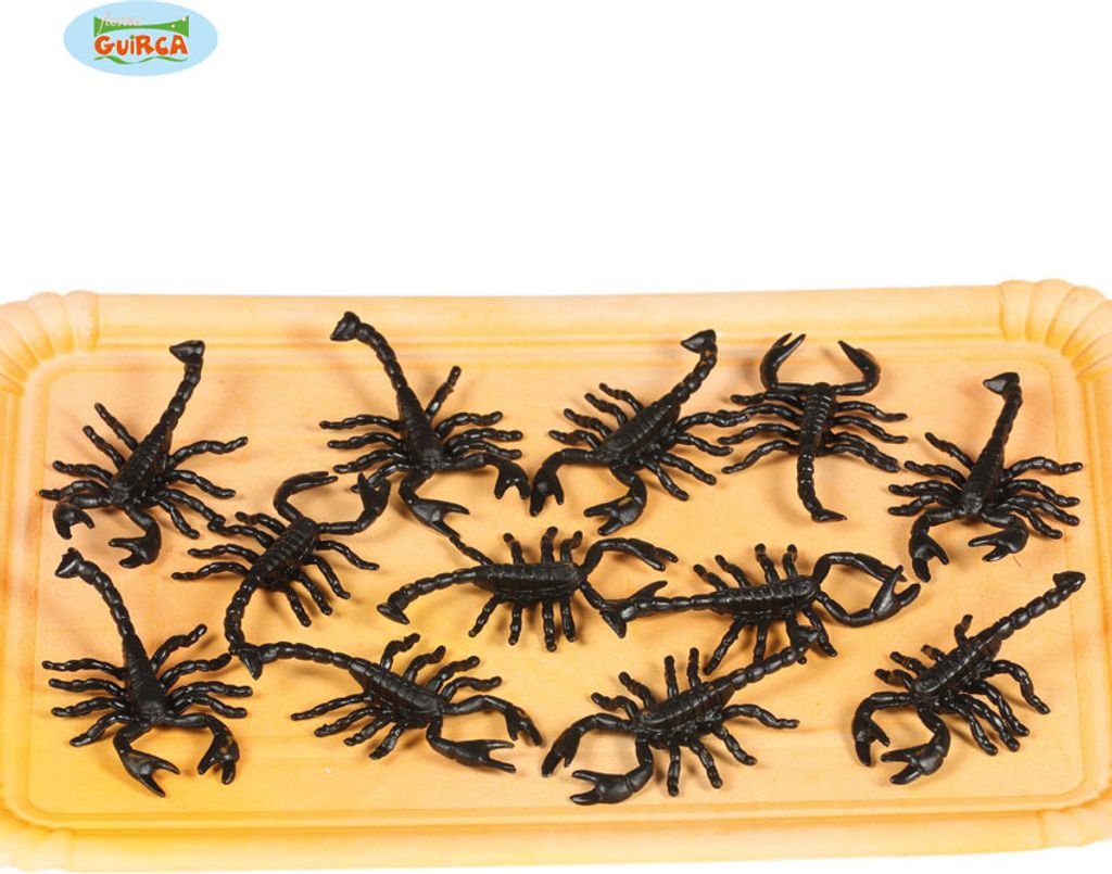 schwarze Skorpione zur Deko Halloween 12 St. Produktbild 