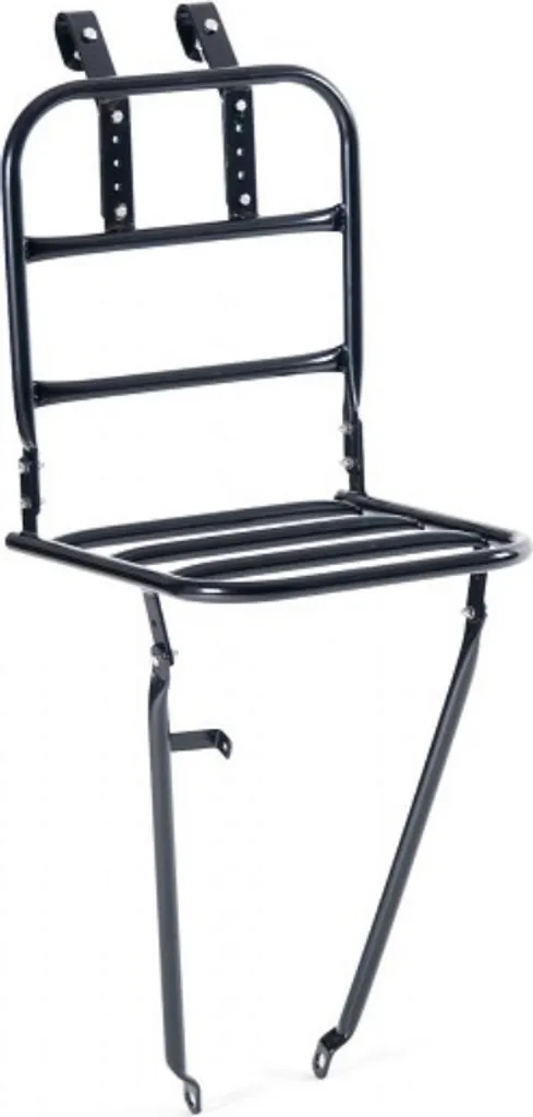Portapacchi FALKX Ptt Nero Opaco 30x30 cm con Viti Inox per City Bike
