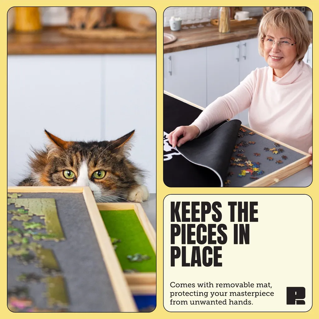Plateau de puzzle grand format 1500 pièces pliable et stable - 8