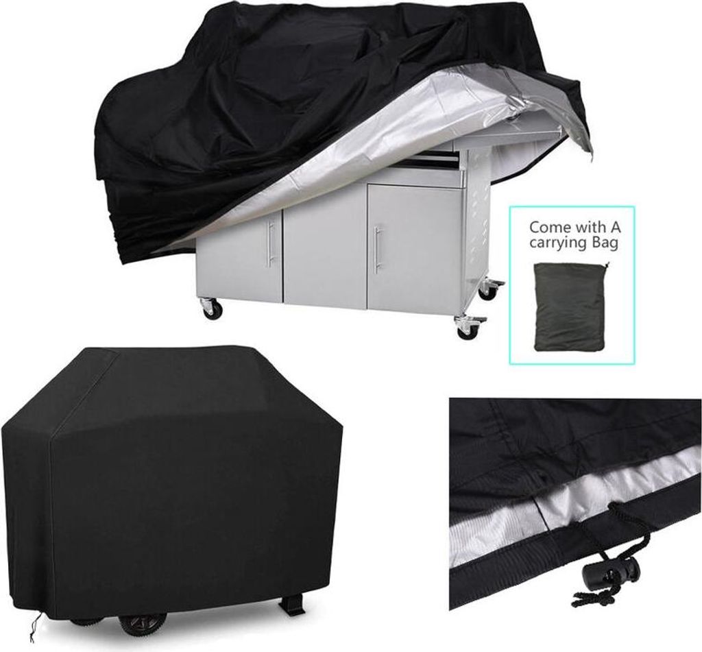 Wasserdichte und strapazierfähige Grillabdeckung für Weber- und Brinkmann-Grills, XL, 190 x 71 x 117 cm